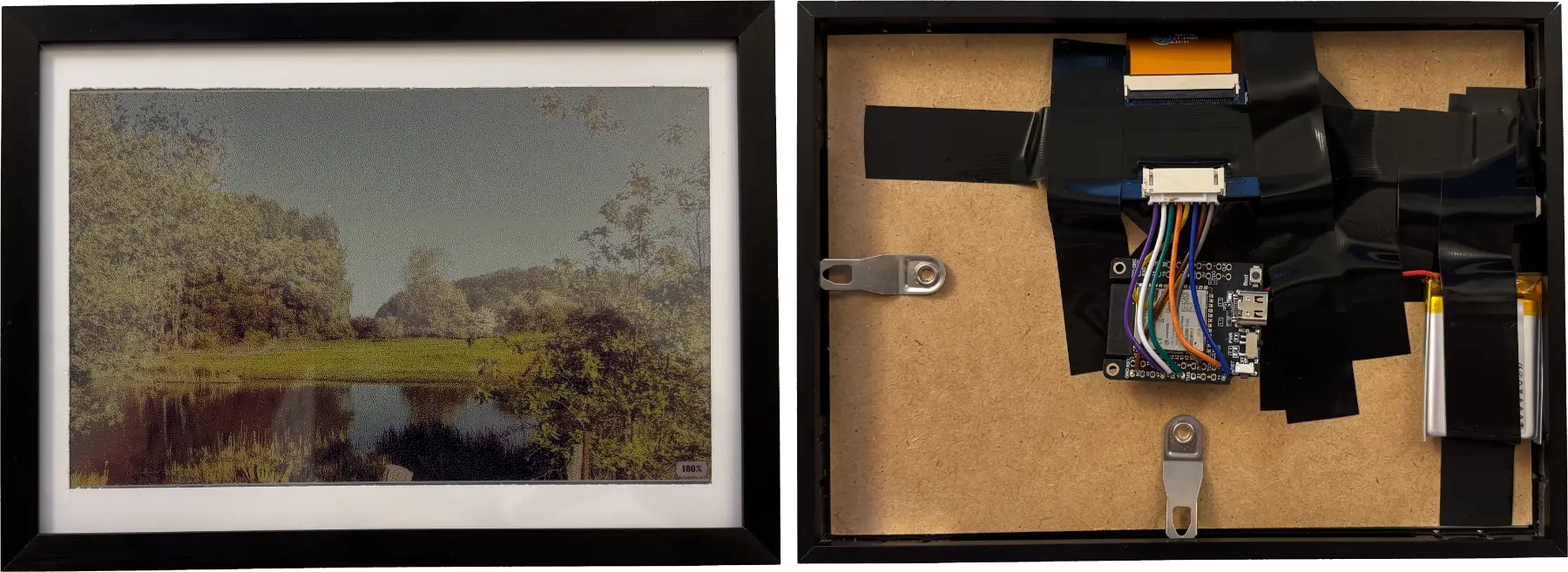 Integrated into Picture Frame